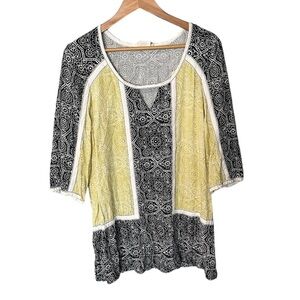 Anthropologie Lilka Floral Patchwork Tunic